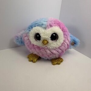Zuru Rainbocorns Sparkle Heart Surprise Owl Plush Pink Blue Gold Glitter 2024